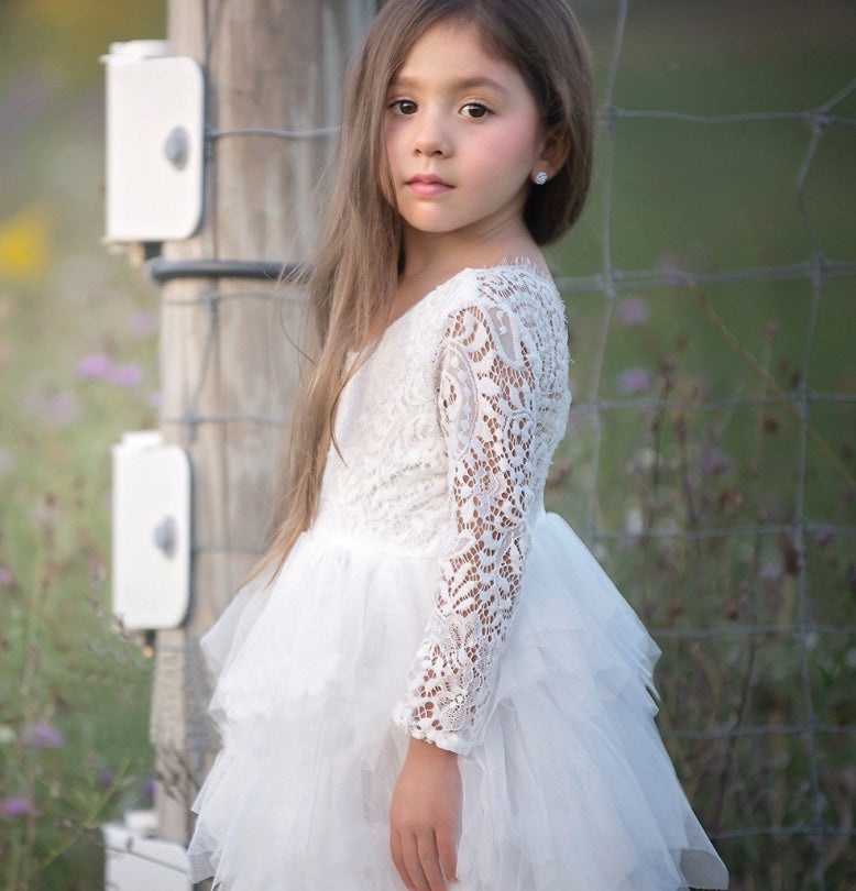 Girls Lace Princess Dress