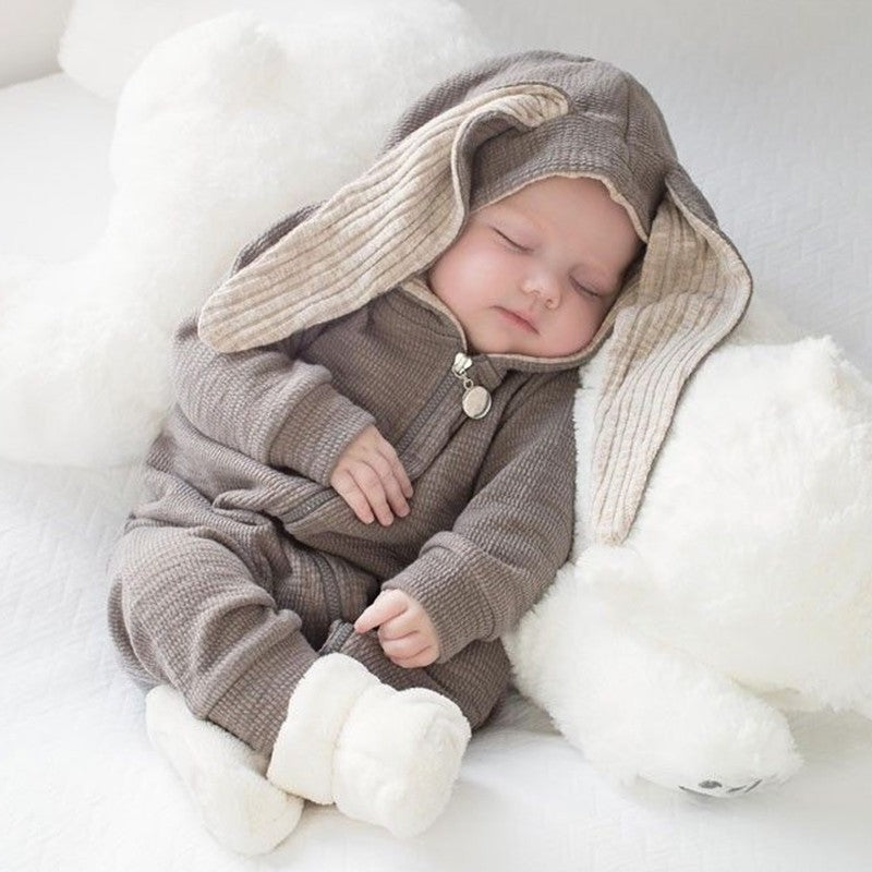 Baby Rabbit Hoodie Romper