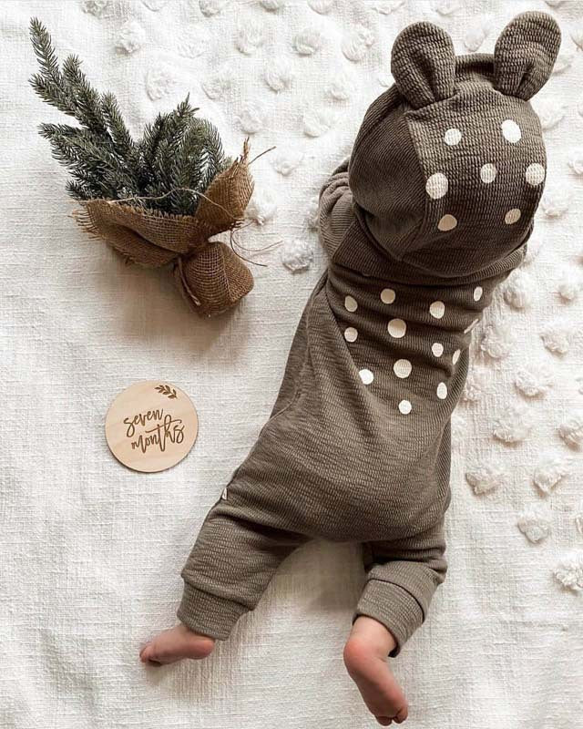 Long-Sleeve Baby Romper