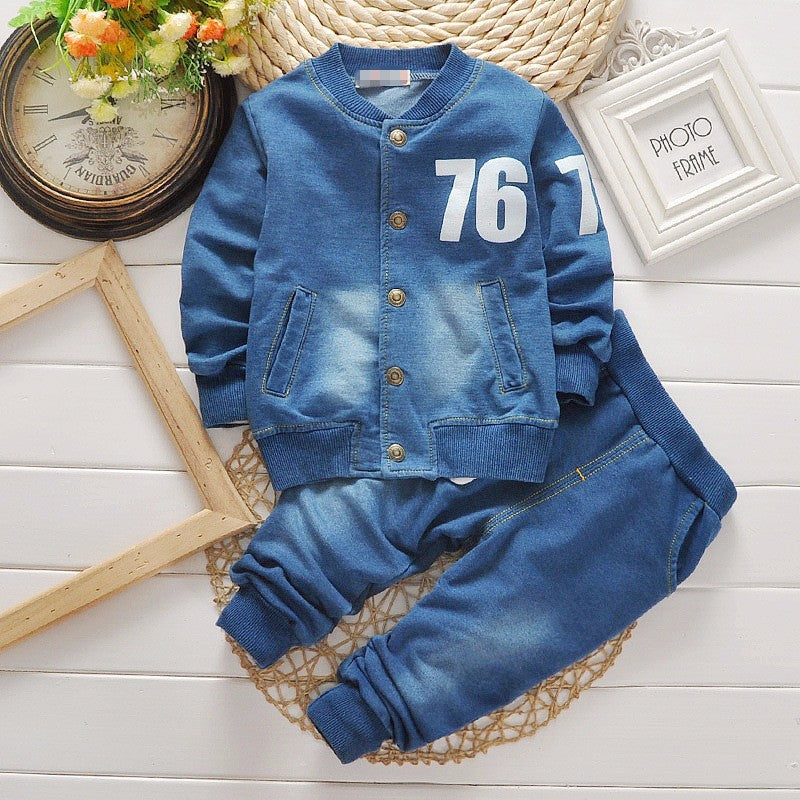 Boys Denim Casual Set