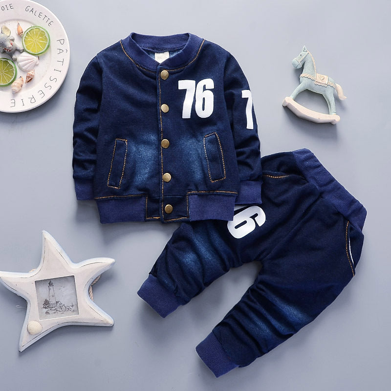 Boys Denim Casual Set