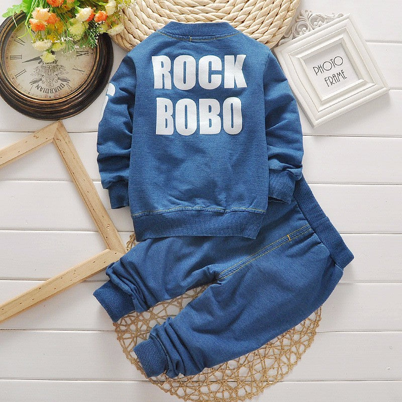 Boys Denim Casual Set