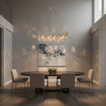 Rectangular Crystal Chandelier – Modern Luxury