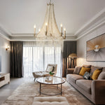 Bohemian Luxury Trumpet Flower Crystal Chandelier