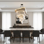Modern Rectangular Tassel Chandelier