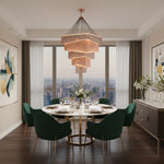 Modern Rectangular Tassel Chandelier