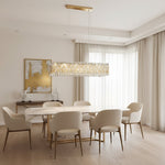 Modern Rectangular Crystal Chandelier