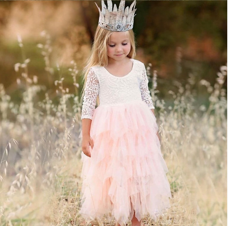 Girls Lace Princess Dress
