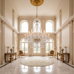 Elegant Italian Crystal Candle Chandelier