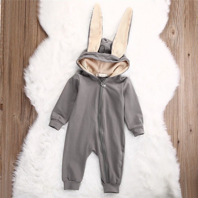 Baby Rabbit Hoodie Romper