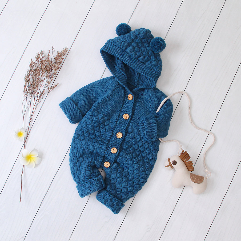 Baby knitted jumpsuit