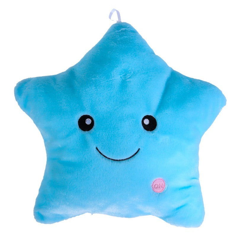 LED Light Star Plush Pillow