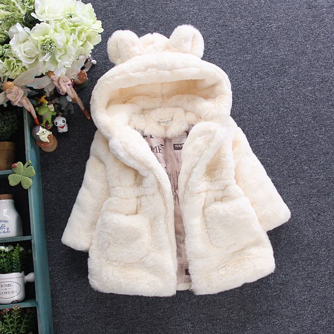 Girls Winter Fur Coat