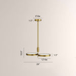 Amos Dual Shallow Drums Chandelier