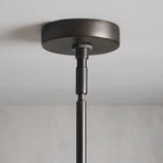 Arrow Bronze Glass Chandelier
