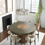 Lailan Antique Glass Lailar Round Chandelier