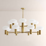 Broad Two-Layer Round Chandelier