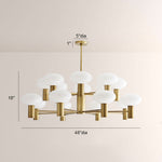 Broad Two-Layer Round Chandelier