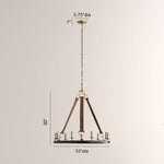 Cherton Round Leather Chandelier