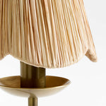 Scalloped Raffia Kids Room Chandelier – Soft Ceiling Lighting