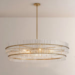 Molly_Crystal_Round_Chandlier Tumbled Brass / 48"