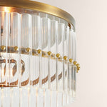 Mallory Crystal Round Flush Mount