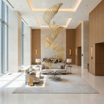 European Style Spiral Crystal Chandelier