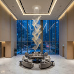 European Style Spiral Crystal Chandelier