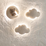 Kids Wall Light Set – Teddy & Moon Nursery Lighting
