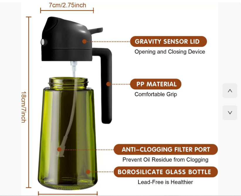 2-in-1 Kitchen Oil Spray Oiler